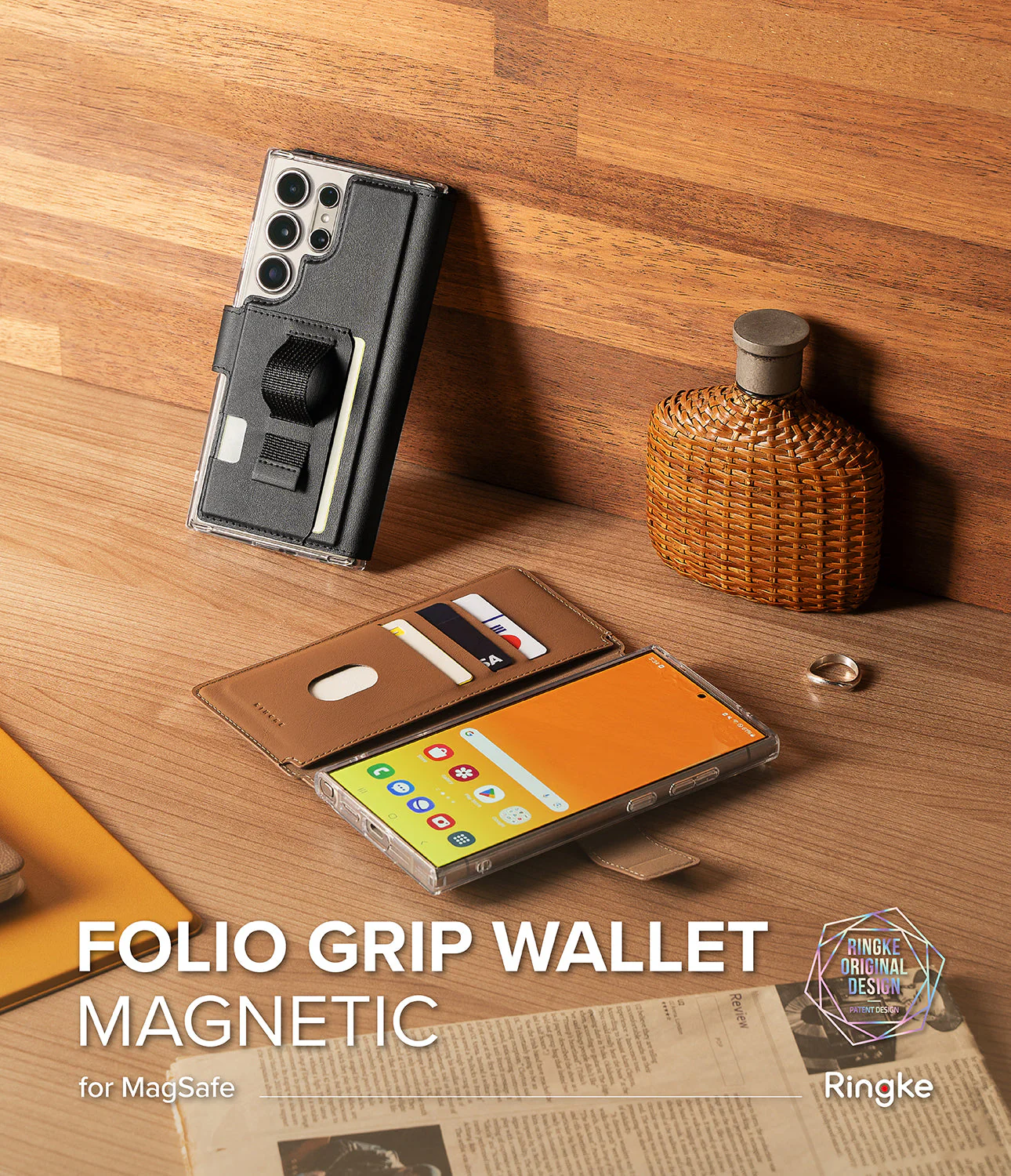 Galaxy S25 Ultra Cover | Folio Grip Wallet Magnetic - Image 4
