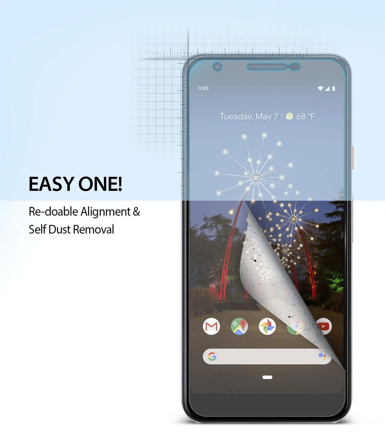 Google Pixel 3a XL Screen Protector | Dual Easy Film - Image 3