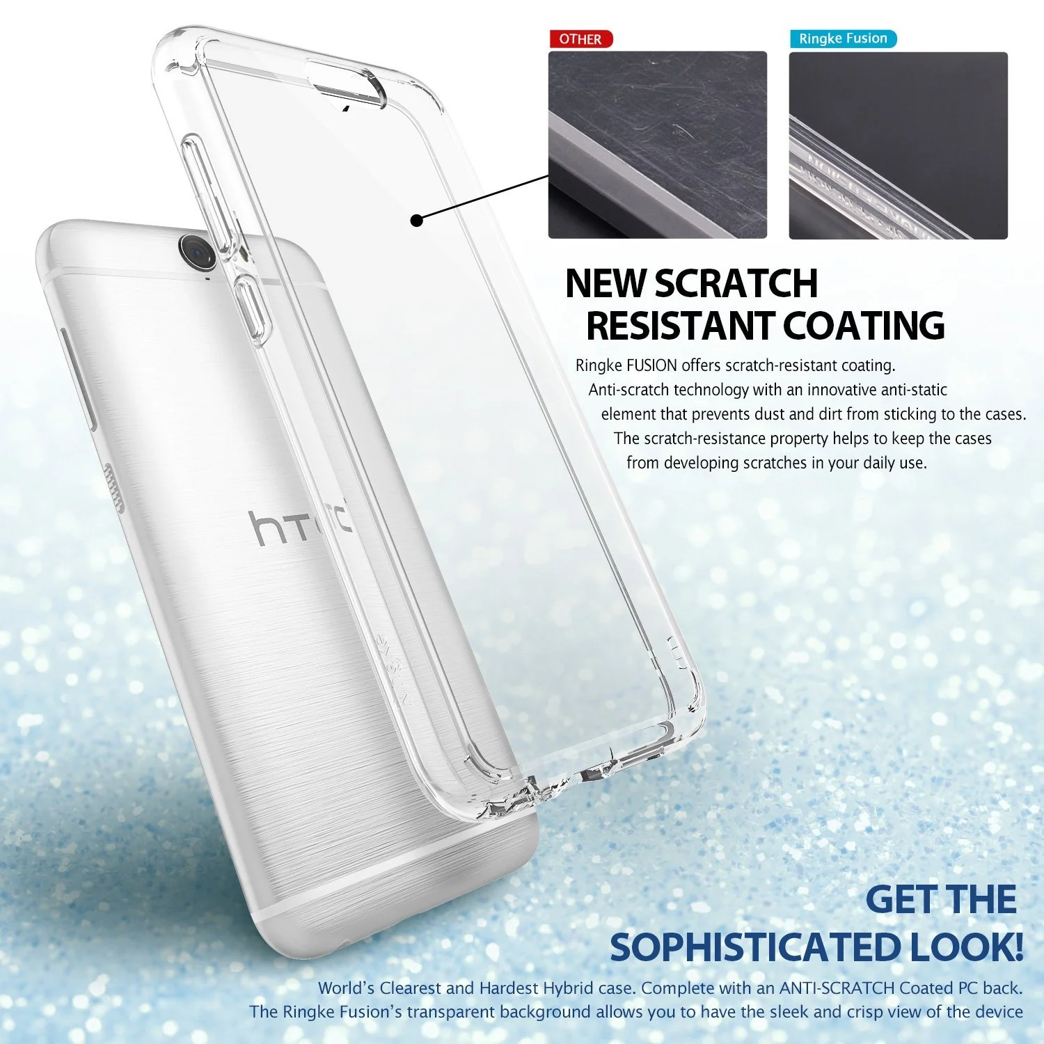 HTC One A9 Case | Fusion - Rose Gold - Image 4
