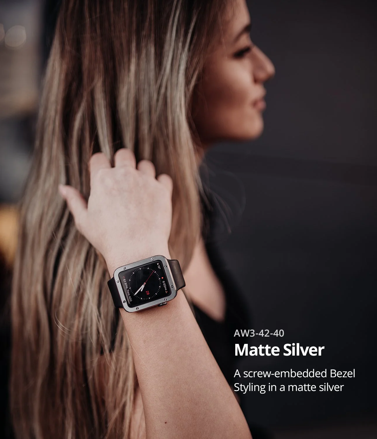 Apple Watch Series 3 / 2 / 1 (42mm) | Premium Bezel Styling H - Image 3