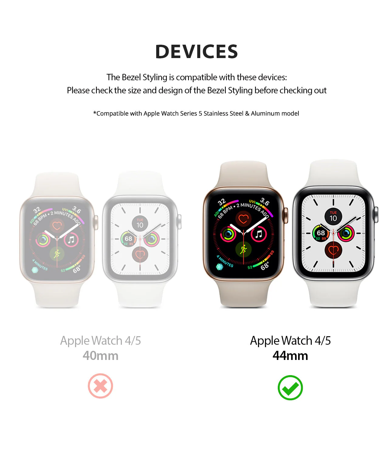 Apple Watch Series 6 / 5 / 4 / SE (44mm) | Bezel Styling - Image 107