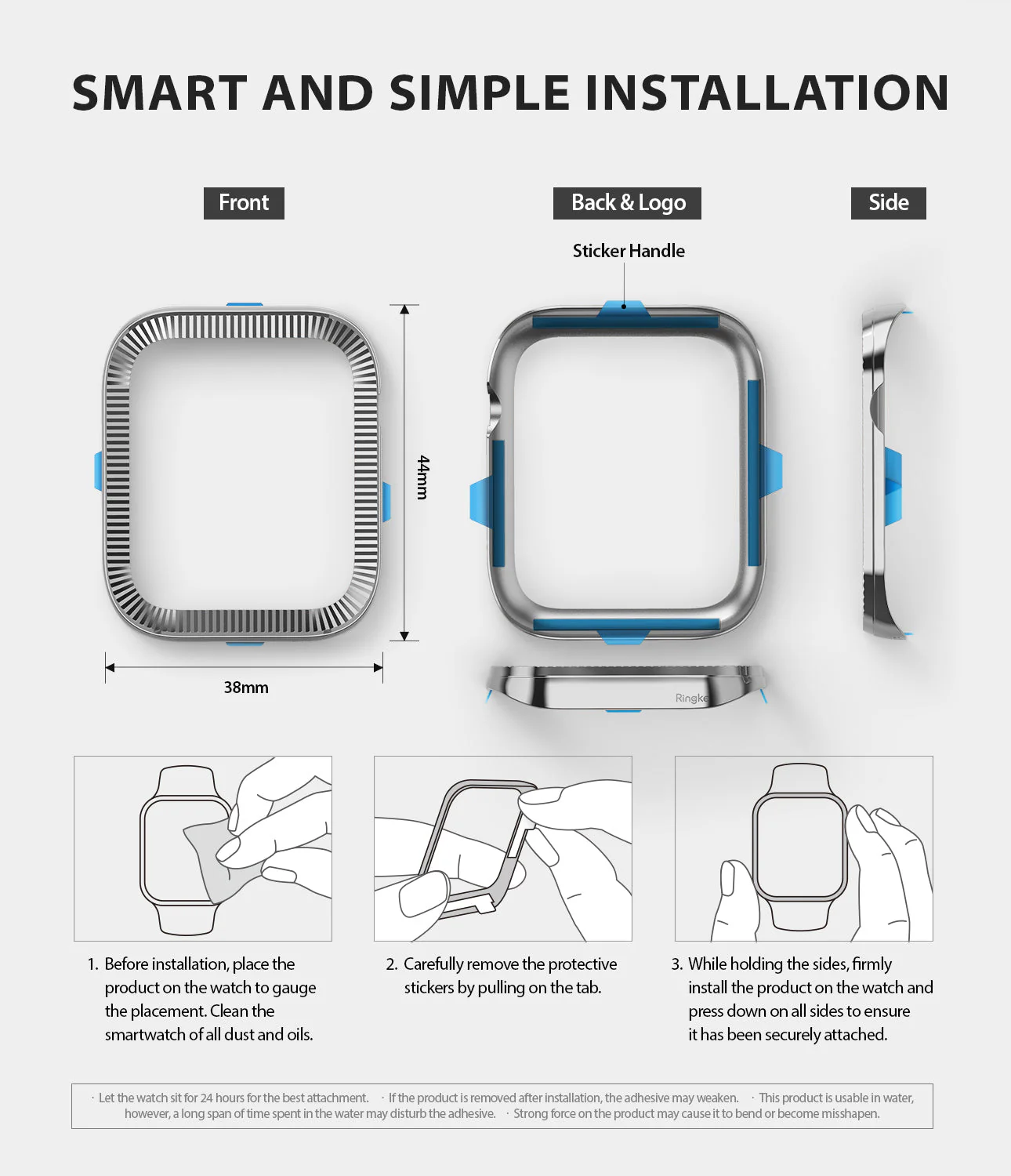 Apple Watch Series 6 / 5 / 4 / SE (44mm) | Premium Bezel Styling O - Image 11