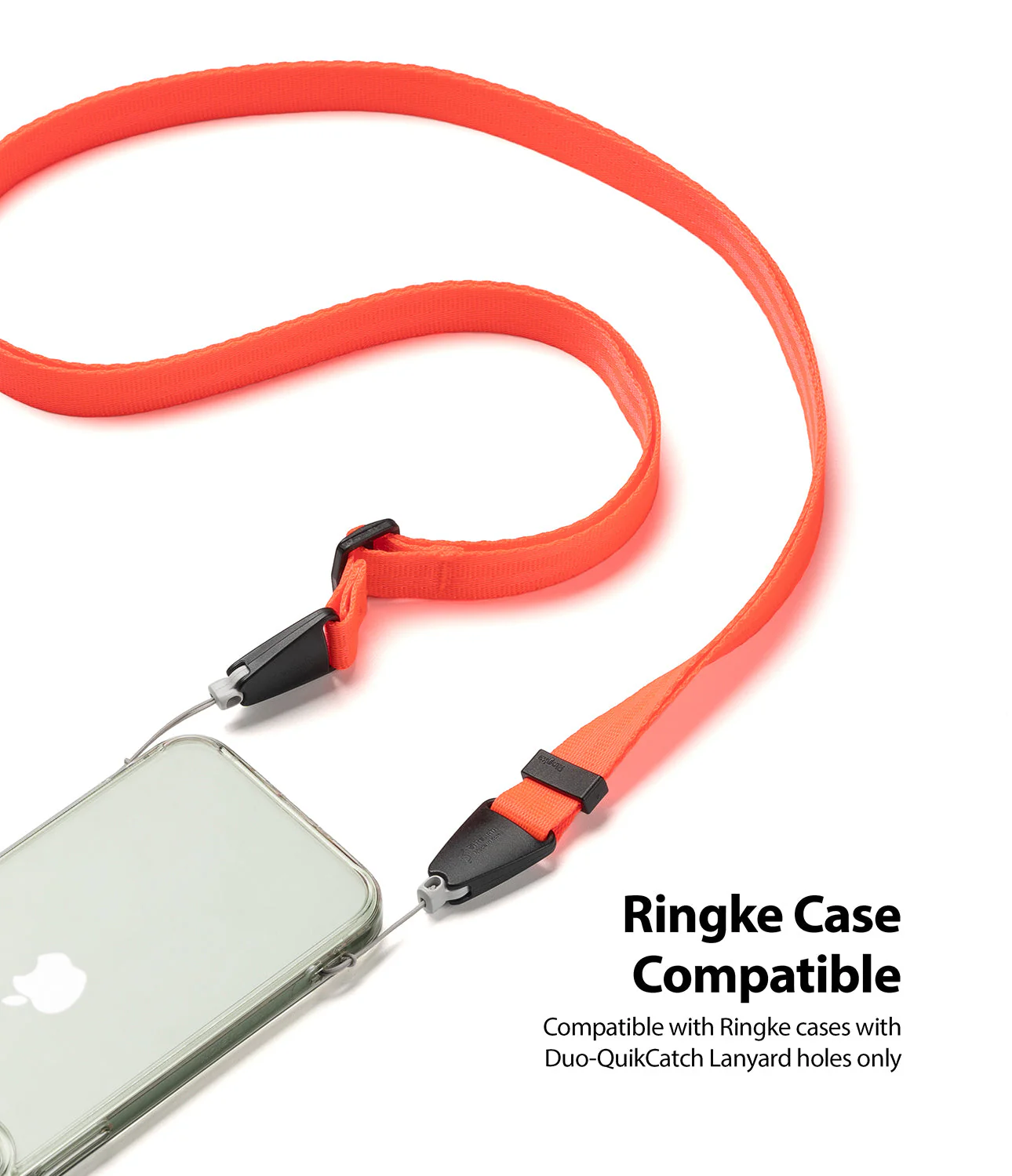Shoulder Strap | Black / Neon Orange - Image 22