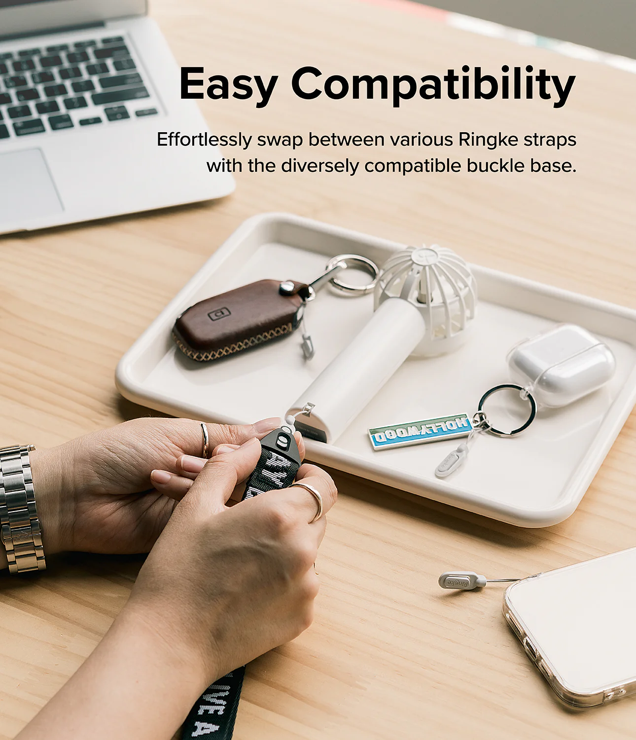 Strap Buckle Base | Light Gray [2 Pack] - Image 3